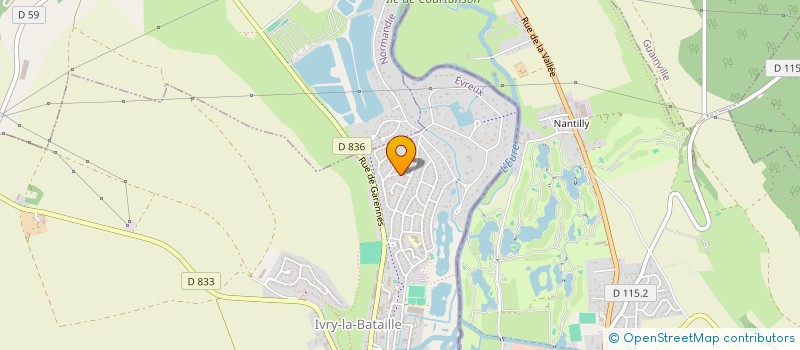 localisation de l'entreprise EGDB 2000  IVRY-LA-BATAILLE