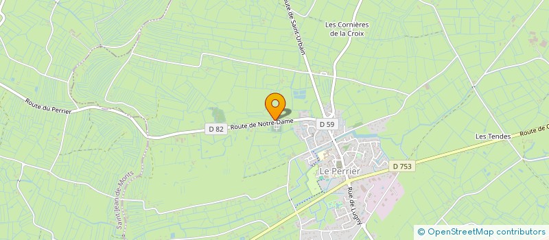 localisation de l'entreprise EGDBAT85 à SALLERTAINE
