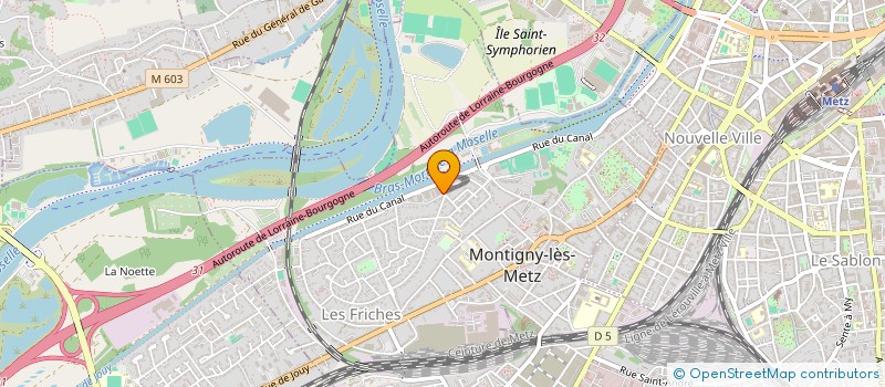 localisation de l'entreprise EGDL LORRAINE à MONTIGNY-LES-METZ