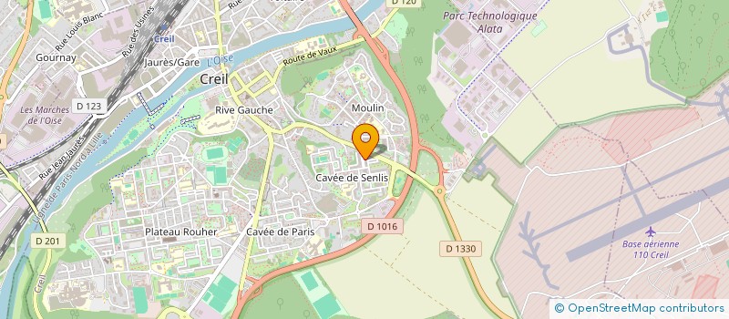 localisation de l'entreprise EGE 2001 à CREIL