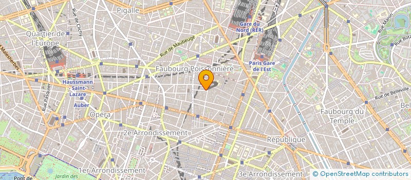 localisation de l'entreprise EGE à PARIS