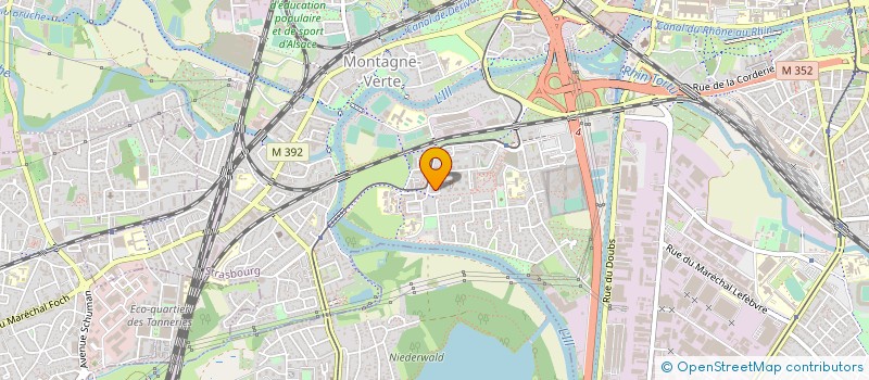 localisation de l'entreprise EGE à STRASBOURG