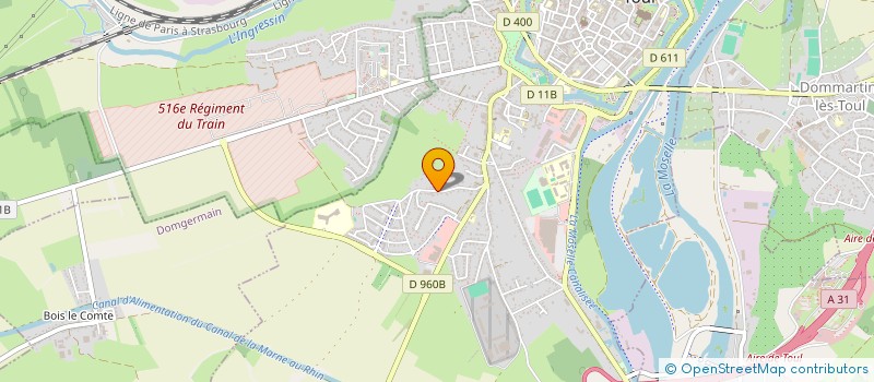 localisation de l'entreprise EGE  TOUL