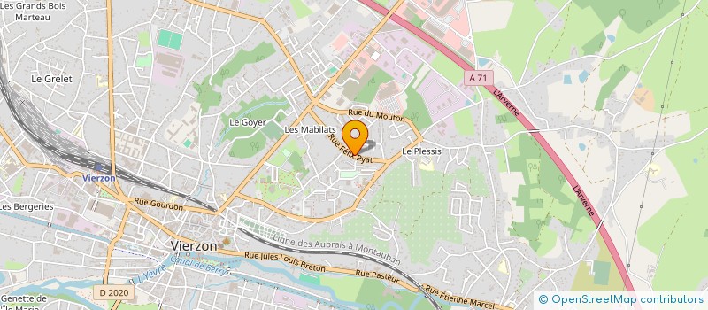 localisation de l'entreprise EGE  VIERZON