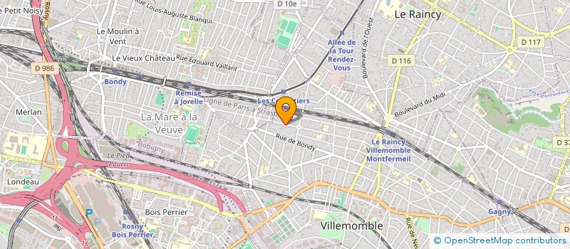 localisation de l'entreprise EGE à VILLEMOMBLE