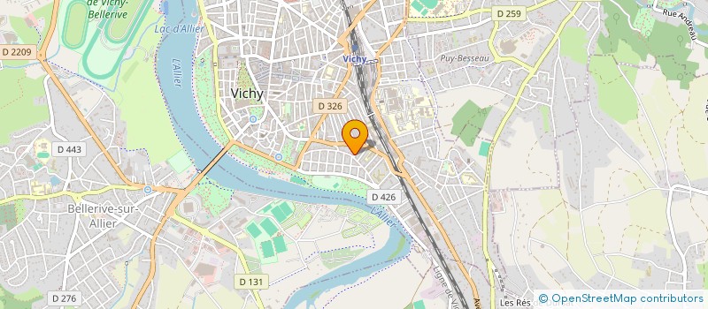 localisation de l'entreprise EGE BAT à VICHY