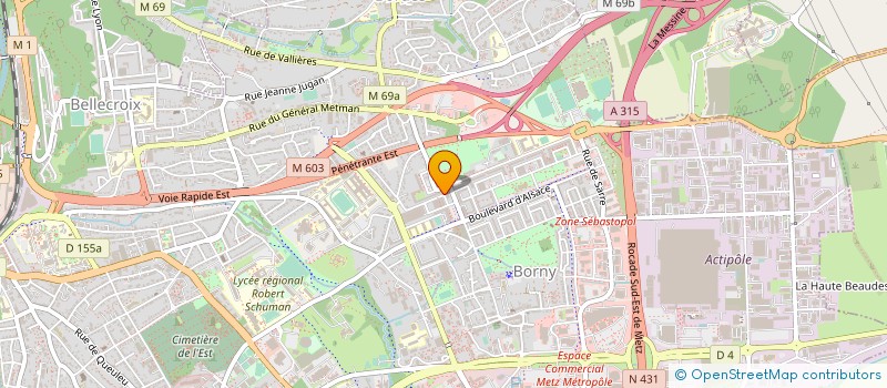 localisation de l'entreprise EGE BAT SARL à METZ