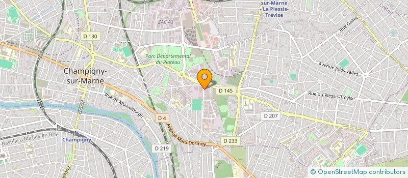 localisation de l'entreprise EGE CONSEIL à CHAMPIGNY-SUR-MARNE