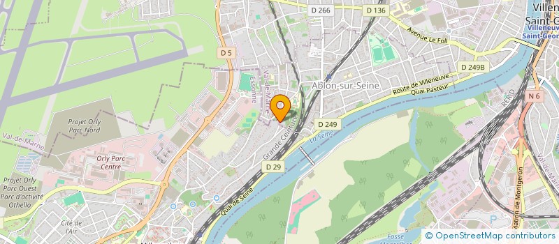 localisation de l'entreprise EGE HOLDING  ABLON-SUR-SEINE