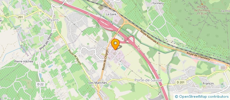 localisation de l'entreprise EGE IMMOBILIER  PORTE-DE-SAVOIE