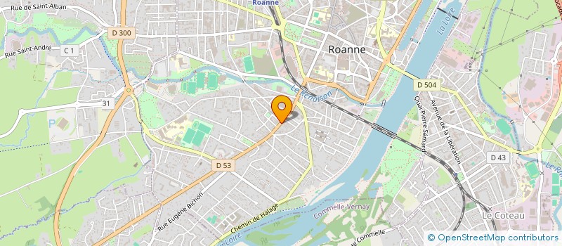 localisation de l'entreprise EGE MARKET à ROANNE