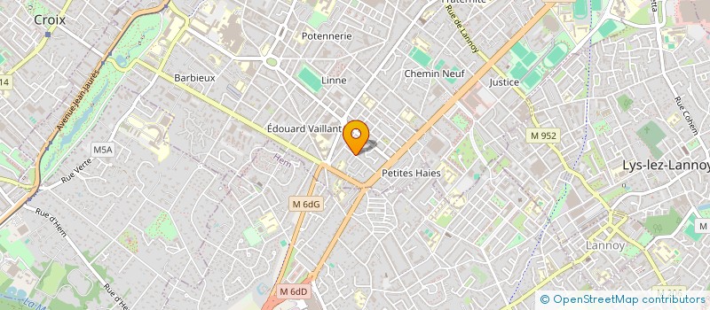 localisation de l'entreprise EGE SEN  ROUBAIX