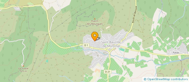 localisation de l'entreprise EGEA  SAINT-BAUZILLE-DE-MONTMEL