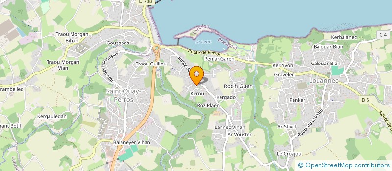 localisation de l'entreprise EGEA  PERROS-GUIREC