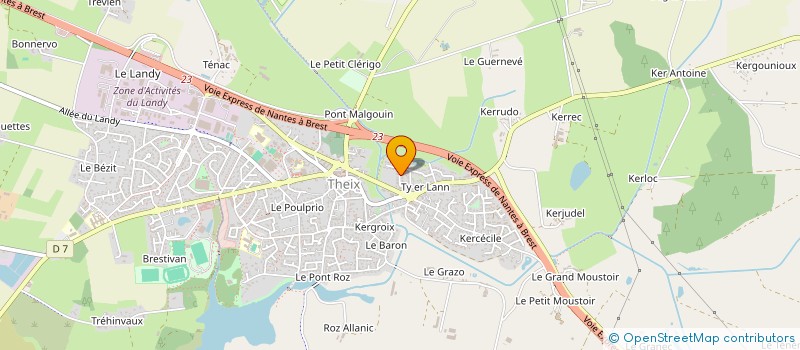 localisation de l'entreprise EGEA.A  THEIX-NOYALO