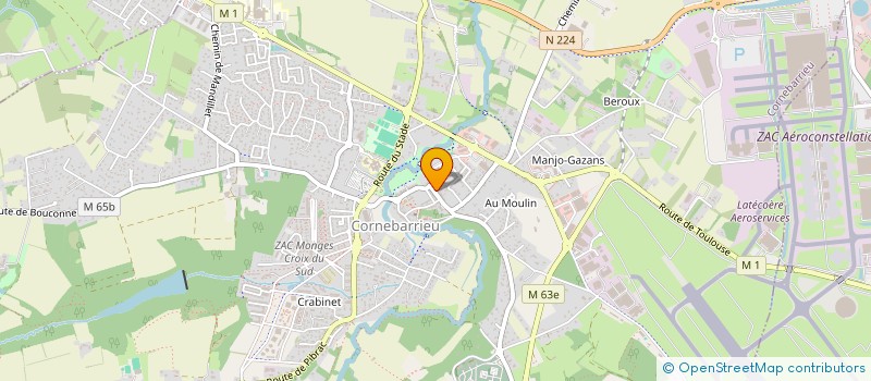 localisation de l'entreprise EGEA ET FILS  CORNEBARRIEU