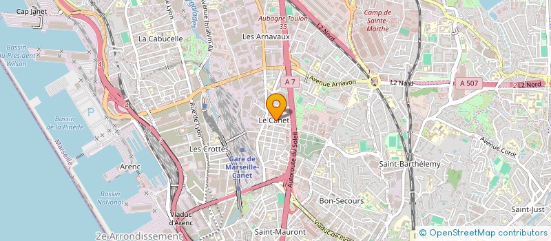 localisation de l'entreprise EGEA TP SARL  MARSEILLE