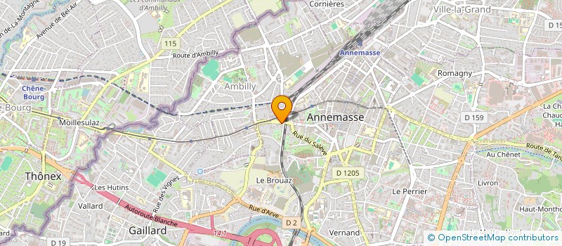 localisation de l'entreprise EGEBAT à ANNEMASSE