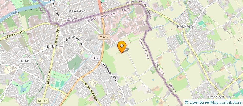 localisation de l'entreprise EGEBAT LILLE  HALLUIN