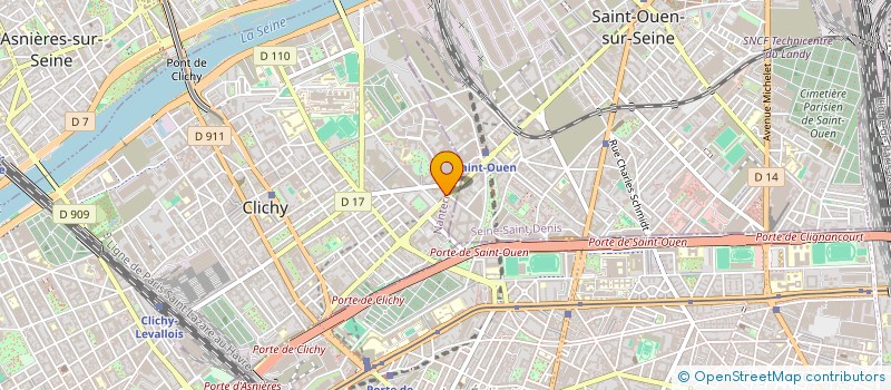 localisation de l'entreprise EGEBR à CLICHY