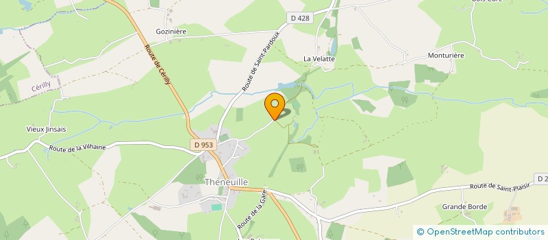 localisation de l'entreprise EGEC  THENEUILLE