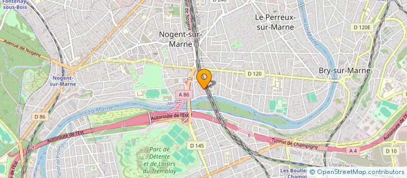localisation de l'entreprise EGECA AU à NOGENT-SUR-MARNE