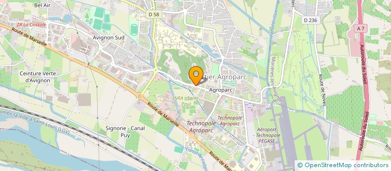 localisation de l'entreprise EGECOM  AVIGNON