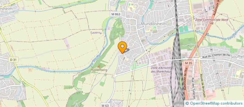 localisation de l'entreprise EGEE  MUNDOLSHEIM