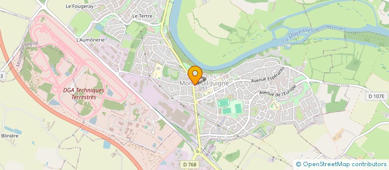 localisation de l'entreprise EGEE  MONTREUIL-JUIGNE