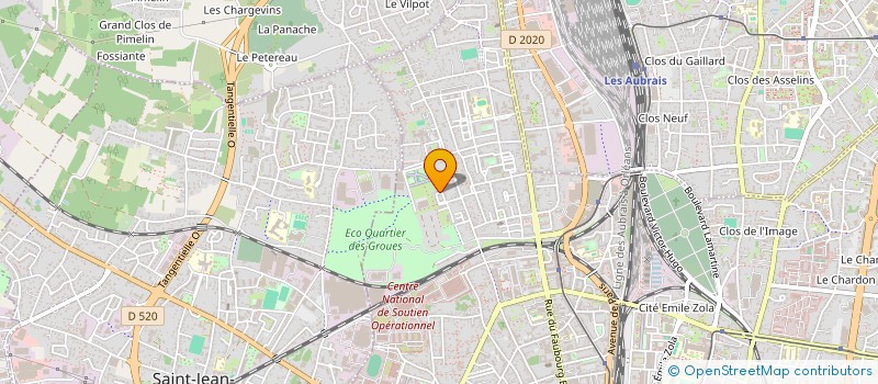 localisation de l'entreprise EGEE OPTIQUE à ORLEANS