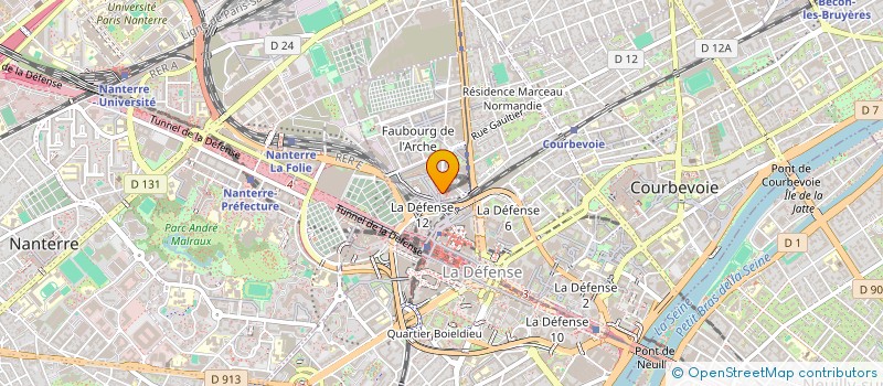 localisation de l'entreprise EGEE SERVICES XXII à COURBEVOIE