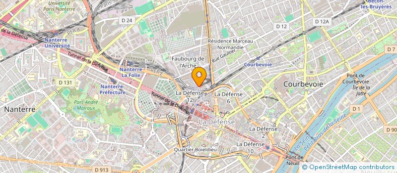 localisation de l'entreprise EGEE SERVICES XXIII à COURBEVOIE
