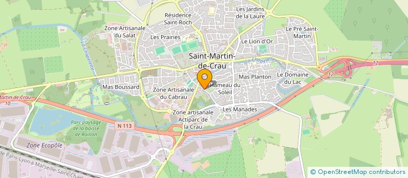 localisation de l'entreprise EGEIRA à SAINT-MARTIN-DE-CRAU