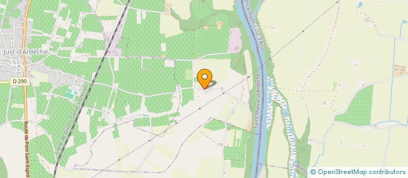 localisation de l'entreprise EGEIS  SAINT-MARCEL-D'ARDECHE