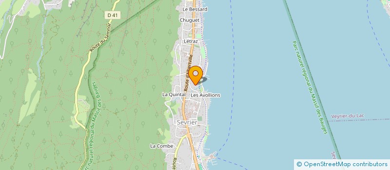 localisation de l'entreprise EGEL  SEVRIER