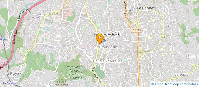 localisation de l'entreprise EGELEC à CANNES