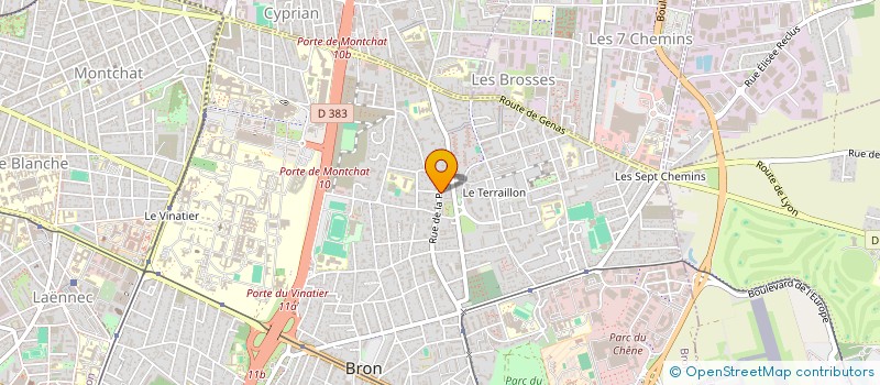 localisation de l'entreprise EGELEC  VILLEURBANNE