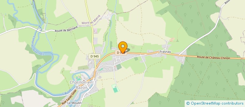 localisation de l'entreprise EGELEC à CHATILLON-EN-BAZOIS