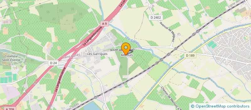 localisation de l'entreprise EGELYS à SAINT-AUNES