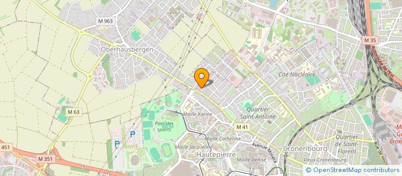 localisation de l'entreprise EGEM à STRASBOURG