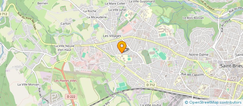 localisation de l'entreprise EGEM à SAINT-BRIEUC