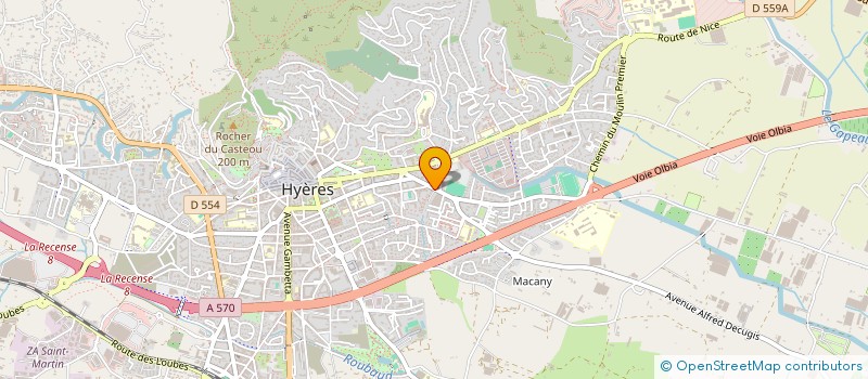 localisation de l'entreprise EGEMECA à HYERES