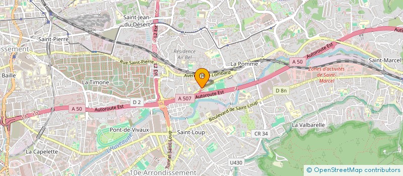 localisation de l'entreprise EGEN à MARSEILLE