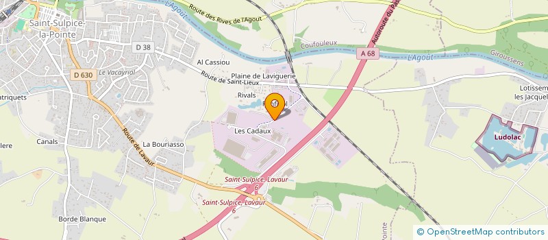 localisation de l'entreprise EGENIE à SAINT-SULPICE-LA-POINTE