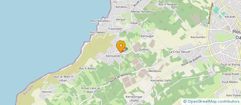 localisation de l'entreprise EGENIUM à PLOUGASTEL-DAOULAS