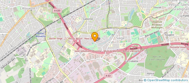 localisation de l'entreprise EGEO à PESSAC