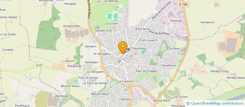 localisation de l'entreprise EGEO à GOUESNOU