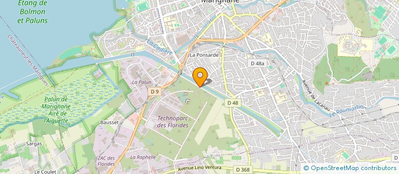 localisation de l'entreprise EGER à MARIGNANE