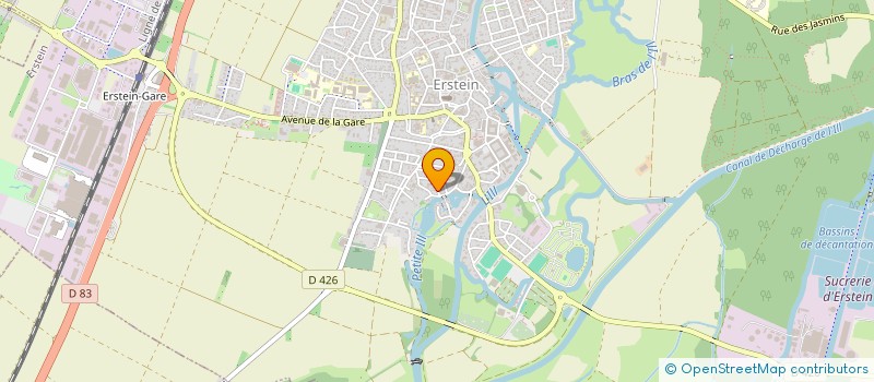 localisation de l'entreprise EGERHIN à ERSTEIN