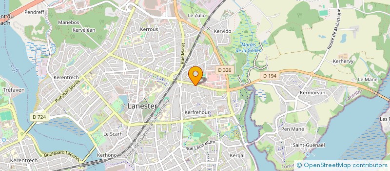 localisation de l'entreprise EGERI  LANESTER